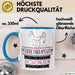 Pferdetherapeutin Weil Es Keinen Schöneren Beruf Gibt Tasse Geschenk für Eine Pferdetherapeutin Lustig Blau Trendation
