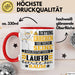 Läufer Geschenk Tasse Lustiger Spruch Erheben Sie Sich Der Läufer Betritt den Raum Rot Trendation