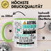 Katzenspielzeug-Designerin Tasse Geschenk Lustiger Spruch Bitte Erheben Sie Sich Seine Majestät Die Katzenspielzeug-Designerin Betritt Den Raum Grün Trendation