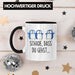 Trendation - Jobwechsel Tasse Geschenk Kollegin Kollege Abschied Lustig Abschiedsgeschenk Sprüche Neuer Job Schade Dass Du Gehst Schwarz Trendation