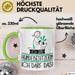 Geschenk für Hundebesitzerin Tasse Lustige Geschenkidee Geburtstag Ich Bin Hundebesitzerin Ich Darf Das Grün Trendation