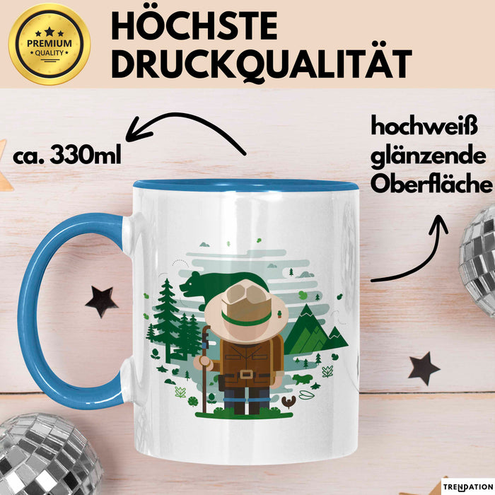 Park Ranger Tasse Geschenk Lustige Geschenkidee Spruch Für Natur Schützer Blau Trendation