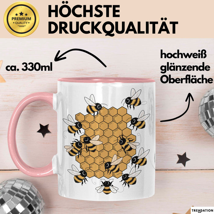 Imker Tasse Geschenkidee Honigmacher Lustiger Spruch Geschenkidee Lustig Rosa Trendation