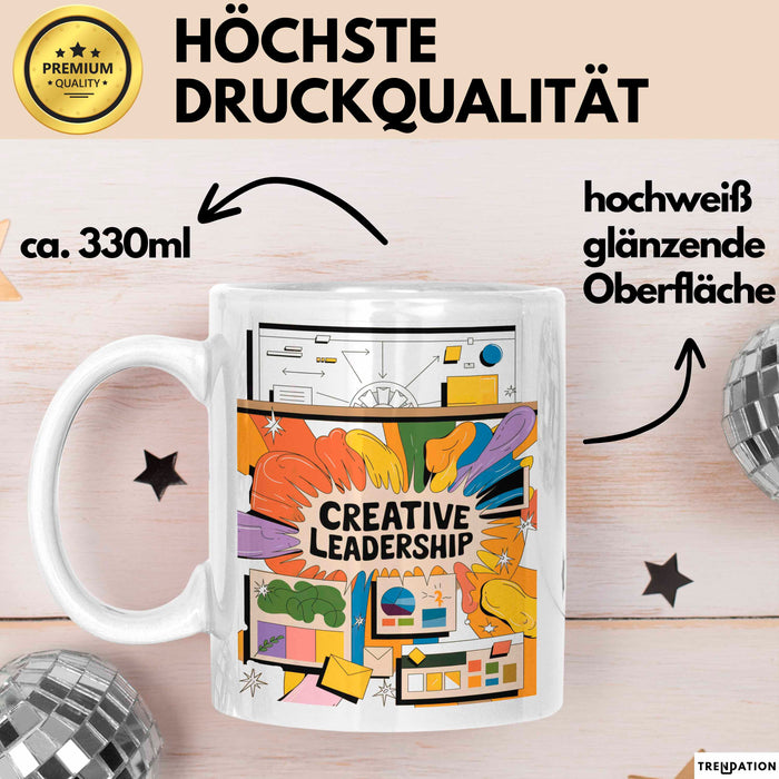 Kreativ Direktor Tasse Geschenk Lustige Geschenkidee Spruch Für Visionäre Führung Weiß Trendation