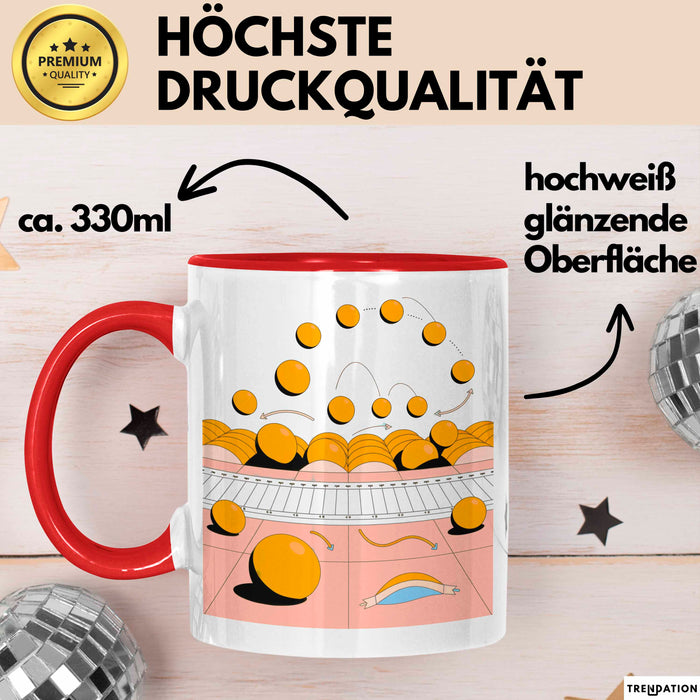 Animator Tasse Geschenk Lustige Geschenkidee Spruch Für Bewegungs Macher Rot Trendation