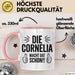 Cornelia Tasse Geschenk Die Cornelia Macht Dat Schon Geschenkidee Becher mit Name Rosa Trendation