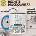 Geschenk für Katzenpsychologin Tasse Lustige Geschenkidee Geburtstag Ich Bin Katzenpsychologin Ich Darf Das Blau Trendation