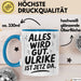 Ulrike Tasse Geschenk Alles Ist Gut Ulrike Ist Jetz Da Geschenkidee Becher mit Name Blau Trendation