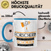 Forscherin Weil Es Keinen Schöneren Beruf Gibt Tasse Geschenk für Eine Forscherin Lustig Blau Trendation