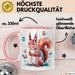 Eichhörnchen Tierliebhaber Tasse Geschenk Lustige Geschenkidee Spruch Rosa Trendation
