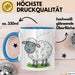 Schaf Tier Bauer Tasse Becher Geschenk Lustige Geschenkidee Spruch Blau Trendation
