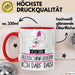 Geschenk für Gleitschirmfliegerin Tasse Lustige Geschenkidee Geburtstag Ich Bin Gleitschirmfliegerin Ich Darf Das Rot Trendation