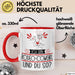 Rodeo-Cowgirl Tasse Geschenk Ich Bin Rodeo-Cowgirl Und Du So Geschenkidee Lustiger Spruch Becher Rot Trendation