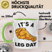 Its A Leg Day Gym Tasse Geschenk Chicken Wing Beine Trainieren Gym Becher Grün Trendation
