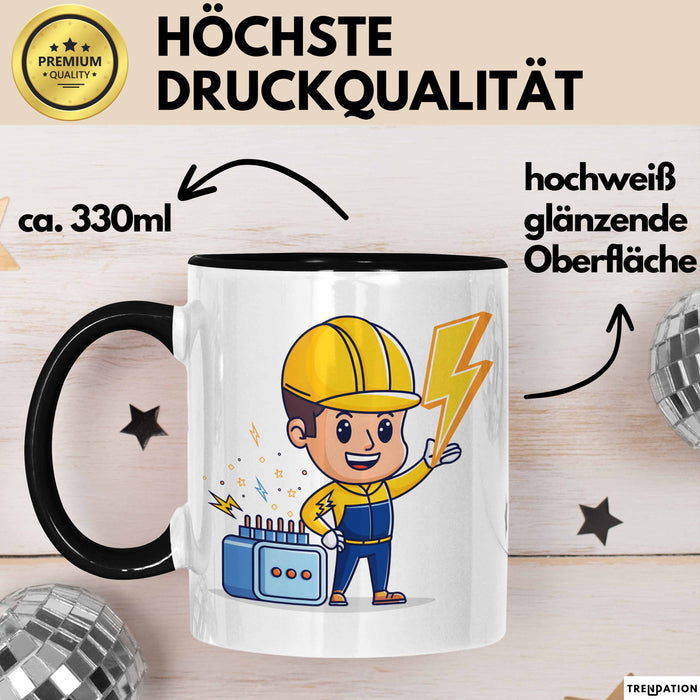Elektriker Tasse Geschenk Lustige Geschenkidee Spruch Für Elektro Profis Trendation