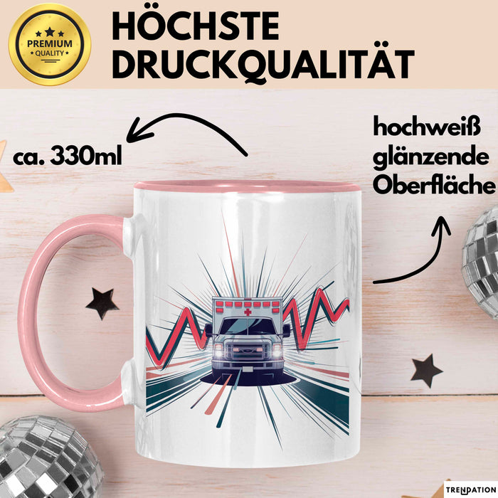 Notfallsanitäter Tasse Geschenk Lustige Geschenkidee Spruch Für Ersthelfer Rosa Trendation