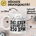 Raver Tasse Geschenk Das Leben Beginnt Ab 250 Bpm Weiß Trendation