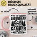 Camper Tasse Geschenk Wohnwagen Camping Geschenkidee Rosa Trendation