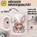 Kaninchen Hase Tierliebhaber Tasse Geschenk Lustige Geschenkidee Spruch Weiß Trendation