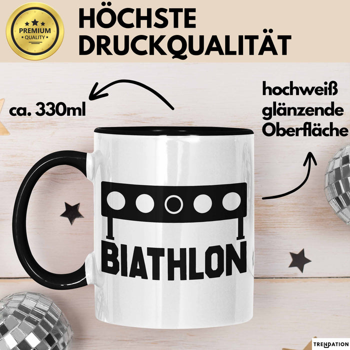 Biathlon Tasse Geschenk Wintersport Geschenke Biathlon Langläufer Trendation