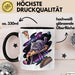 Pizzaesser Tasse Geschenk Katze isst Pizza im Weltall Lustig Trendation