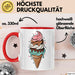 Dessert Fan Tasse Geschenkidee Kuchen und Gebäck Liebhaber Rot Trendation