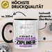 Zipliner Geschenk Tasse So Gut Kann Nur Ein Zipliner Aussehen Geschenkidee Kaffee-Becher Schwarz Trendation