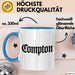 Los Angeles LA Kalifornien USA Tasse Geschenk Lustige Geschenkidee Spruch Compton Blau Trendation