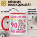 90. Geburtstag Tasse Frauen Geschenk Bitte Nur Kein Neid Nur Weil Ich mit 90 Noch So Gut Aussehe Mama Oma Rot Trendation