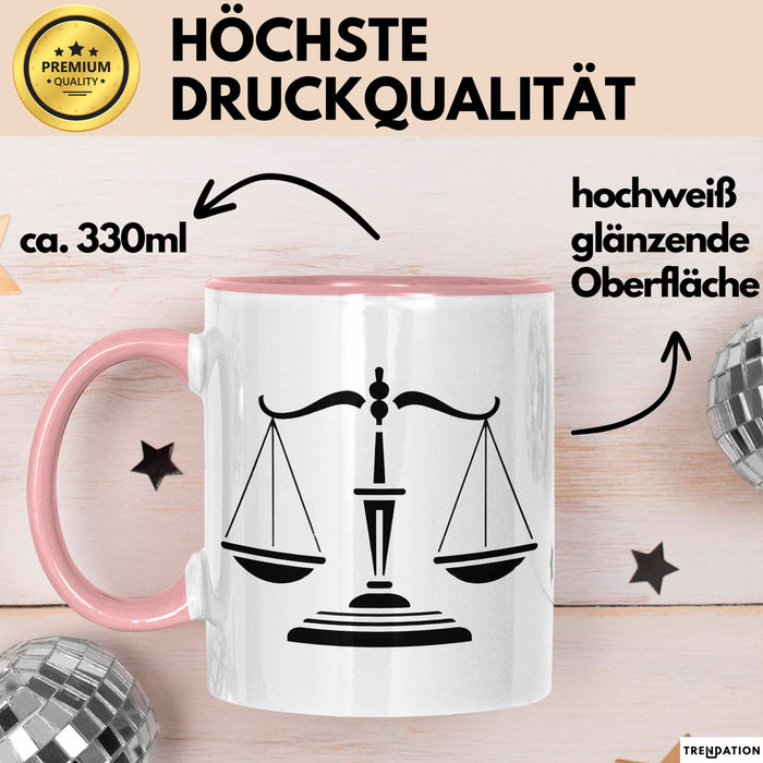 Anwalt Tasse Geschenkidee Jurist Lustiger Spruch Geschenkidee Lustig Rosa Trendation