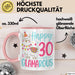 30er Geburtstag Tasse Geschenk Happy 30 And Glamarous Llama Alpaka Liebhaber Geschenkidee zum Geburtstag Rosa Trendation