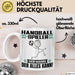 Handballspieler Tasse Geschenk für Handballspieler Der Mann Der Alles Kann Geschenkidee zum Geburtstag Weiß Trendation