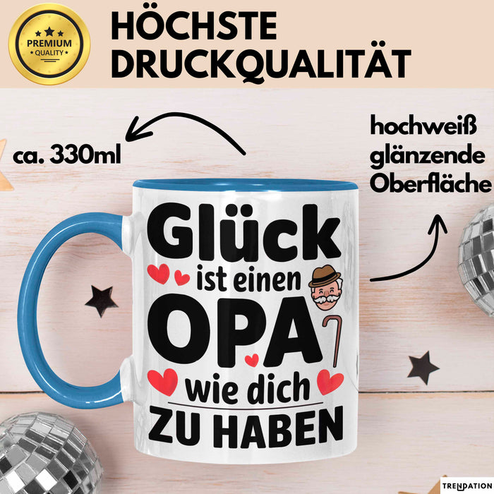 Opa Tasse Geschenkidee Für Einen Großvater Wie Dich Blau Trendation
