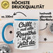Roswitha Tasse Geschenk Chillt Mal Alle Roswitha Ist Ja Jetzt Da Geschenkidee Becher mit Name Blau Trendation