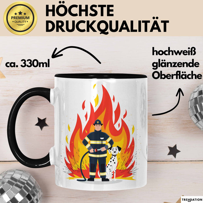 Feuerwehrmann Tasse Geschenk Lustige Geschenkidee Spruch Für Feuer Helden Trendation