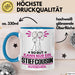 Stiefcousin Geschenk Tasse So Gut Kann Nur Ein Stiefcousin Aussehen Geschenkidee Kaffee-Becher Blau Trendation