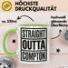 Direkt aus Compton Tasse Geschenk Lustige Geschenkidee Spruch Direkt aus Compton Grün Trendation