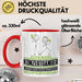 Konzertgänger Geschenk Tasse Ich Bin Konzertgänger Aber Sag Doch Einfach Superheld Lustige Geschenkdiee für Konzertgänger Kaffee-Becher Rot Trendation