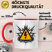 Elektriker Tasse Geschenkidee Elektrotechniker Lustig Geschenkidee Lustig Rot Trendation