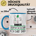Geschenk für Tierpsychologin Tasse Lustige Geschenkidee Geburtstag Ich Bin Tierpsychologin Ich Darf Das Blau Trendation