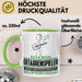 Gitarrenspieler Geschenk Tasse Ich Bin Gitarrenspieler Aber Sag Doch Einfach Superheld Lustige Geschenkdiee für Gitarrenspieler Kaffee-Becher Grün Trendation