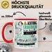 Klangkünstlerin Tasse Geschenk Lustiger Spruch Bitte Erheben Sie Sich Seine Majestät Die Klangkünstlerin Betritt Den Raum Rot Trendation