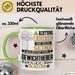 Gewichtheber Geschenk Tasse Lustiger Spruch Erheben Sie Sich Der Gewichtheber Betritt den Raum Grün Trendation