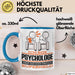Psychologe Geschenk Tasse Ich Bin Psychologe Aber Sag Doch Einfach Superheld Lustige Geschenkdiee für Psychologe Kaffee-Becher Blau Trendation