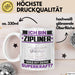 Zipliner Tasse Geschenk für Zipliner Geburtstag Lustiger Spruch Kaffee-Becher Was Ist Deine Superkraft Weiß Trendation