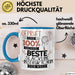 Beste Slackline-Instruktorin Der Welt Tasse Geschenk für Eine Slackline-Instruktorin Geprüft Und Sicher Geschenkidee Geburtstag Weihnachten Blau Trendation