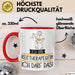 Geschenk für Reittherapeutin Tasse Lustige Geschenkidee Geburtstag Ich Bin Reittherapeutin Ich Darf Das Rot Trendation