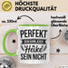 Heike Tasse Geschenk Perfekt Sein Kann Jeder Geschenkidee Geburtstag Grün Trendation