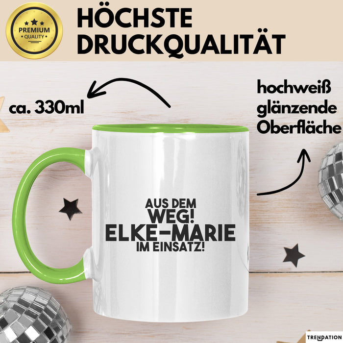 Elke-Marie Tasse Aus Dem Weg! Elke-Marie Im Einsatz! Geschenk