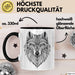 Wolf Tasse Geschenk Wolf für Wildtierliebhaber Trendation